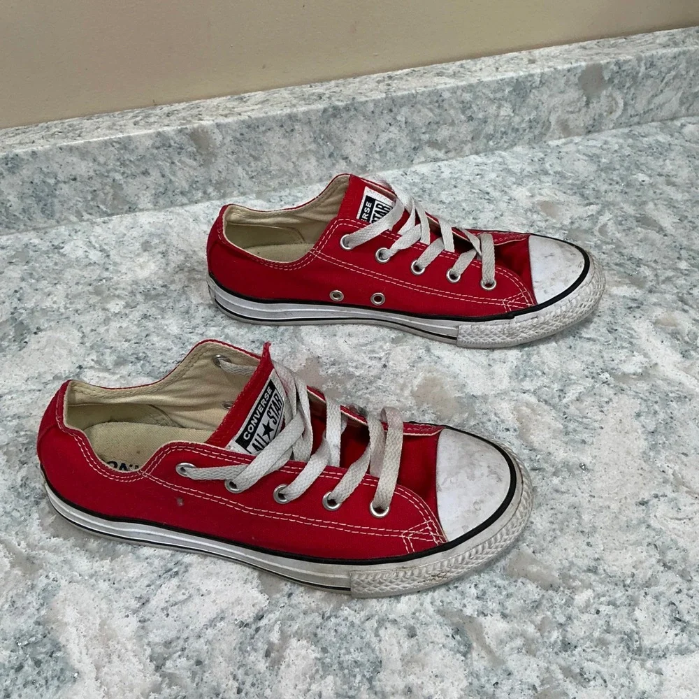 Converse Sneakers Chuck Taylor All Star Youth 3 Red Canvas Low Top 3J236